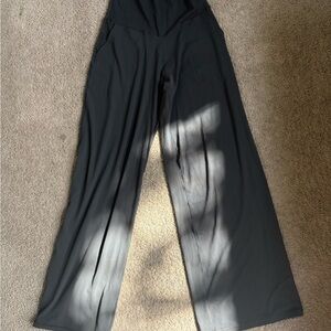 Aerie Charcoal Wide-Leg Trouser